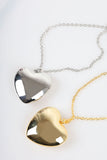 long heart chain necklace