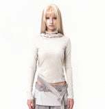 Muffler Hoodie Long Sleeve