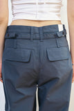 Dual cargo nylon wide pants