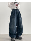 Gracie Cat Balloon Denim Pants