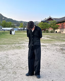 Siven two-tuck wide slacks