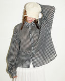 Lloyd wrinkle over check shirt