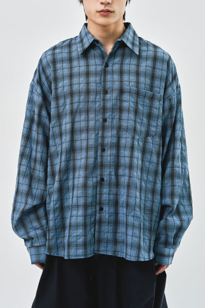 【HI FI FNK】Tokyo Wrinkled Check Shirt HI FI FNK(ハイファイファンク) - トウキョウリンクルチェック