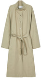 Carson Belted Long Trench Coat