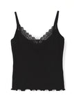 Two-tone lace sleeveless