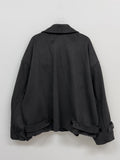 Seller Suede Overfit Trench Jacket
