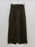Marvel Stripe Belted H-Line Skirt