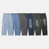 Summer Wide Cool Banding Cargo Denim