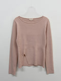 Ruby Slit Ribbed T-Shirt