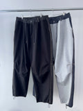 Half and Half Denim Balloon String Pants