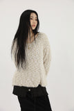 Pleated layered snap skirt