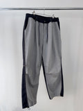 Half and Half Denim Balloon String Pants