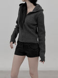 Slam Knit Hooded Zip-Up
