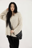 Velvet long shirring skirt
