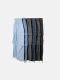 Summer Wide Cool Banding Cargo Denim