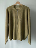 Two-way Mix Knit Zip-up
