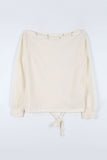 Down snap off-shoulder top