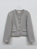 Bena Boucle No Collar Short Jacket
