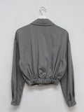 Moz Big Collar Wrap Blouse