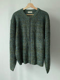 Two-way Mix Knit Zip-up