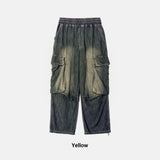 Summer Wide Cool Banding Cargo Denim