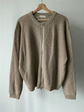 Two-way Mix Knit Zip-up