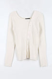 Pia unbalance knit top