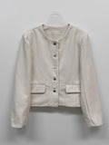 Bena Boucle No Collar Short Jacket