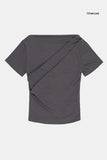 Lottie front drape T-shirt