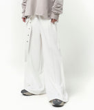 Belt Wide Sweat Pants