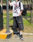 Nikki Damaged Bermuda Pants