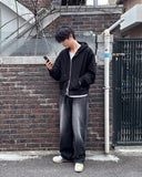 Poi two-way hooded zip-up