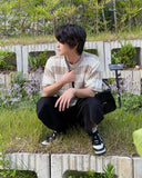 Brine round neck striped knit