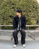 Para Two Tuck Denim Pants