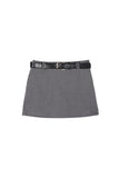 Jileun belt mini skirt