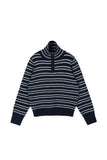 Rockid stripe half zip-up sweater