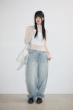 Mega hip original washed denim pants