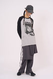 Flow skirt layered bootcut pants