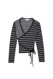 Tamin Stripe Wrap T-shirt