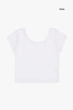 Standard wide U-neck crop T-shirt