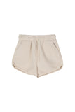 Popcorn shearling brushed banding shorts