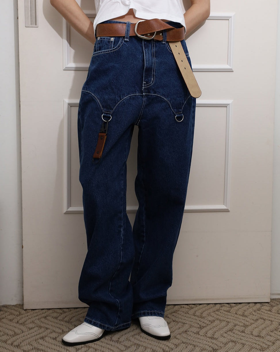 【COLOR iN ID】D-ring cowgirl denim jeans COLOR iN ID(カラーインアイディー) - Dリングカウガールデニム