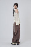 Subtle side pin-tuck carpenter pants