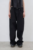 Maxi long wide cotton pants