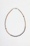 surgical silver ball necklace