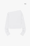 Moist slim see-through crop long sleeve