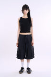 Cookie wide binding cropped sleeveless top