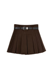 Conte belted short skirt