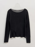 Ruby Slit Ribbed T-Shirt