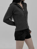 Slam Knit Hooded Zip-Up